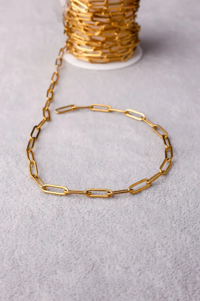 Paper clip chain- Stainless steel (40cm necklace)