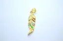 Feather charm-Gold plated