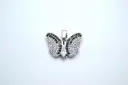Heart inside butterfly-Gold plated