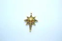 Coloured starburst-Gold plated