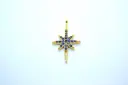 Coloured starburst-Gold plated