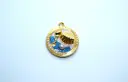 Blue sea charms-Gold plated
