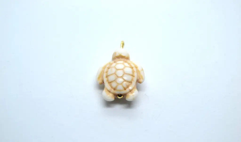 Turtle stone charm