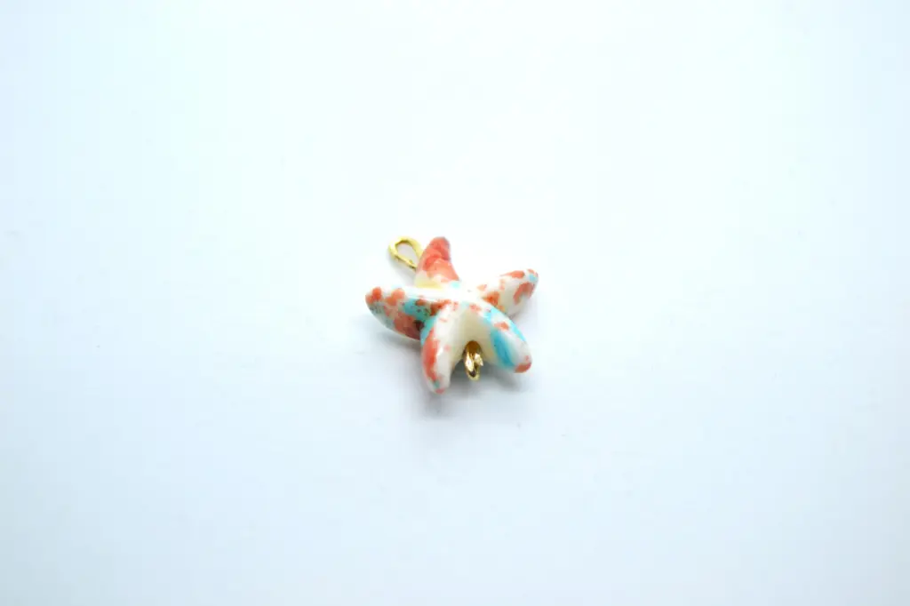 Coloured stone starfish