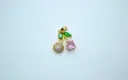Cherry charm pink\red and diamond