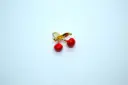 Cherry charm-Gold plated