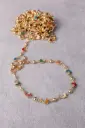 Dolphin chain off white and coloured -gold plated