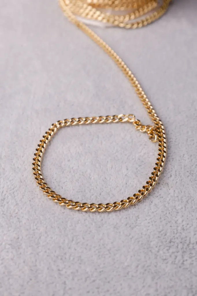 Simple chain -Gold plated (40cm necklace)
