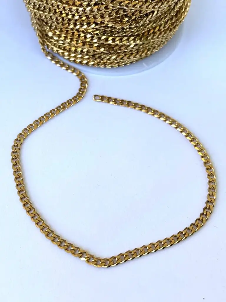 Medium shiny cartier-Stainless steel (40cm necklace)