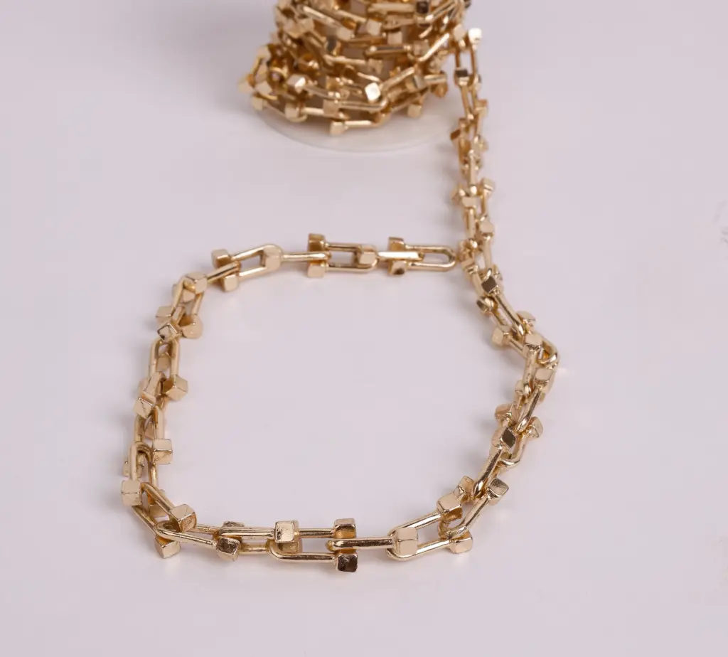 Big Tiffany chain-Gold plated (40cm necklace)