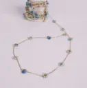 Gold flower chain -Stainless steel