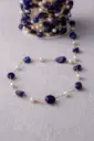 Coloured pearl chain-Stainless steel
