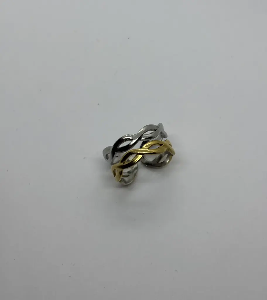 Gold-Silver stainless steel ring