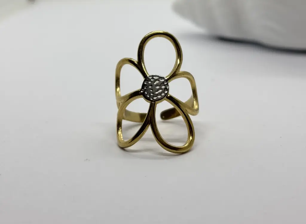 Gold-Silver stainless steel ring