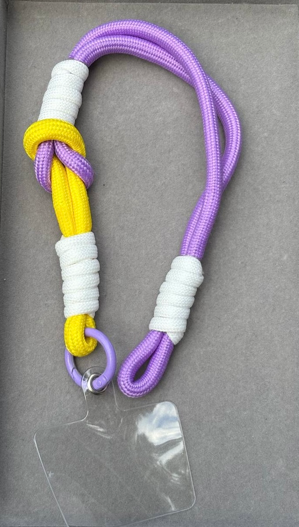 Purple and yellow Phone holder