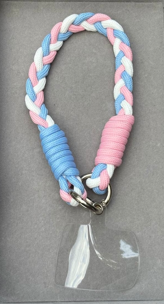 Baby blue and pink Phone holder