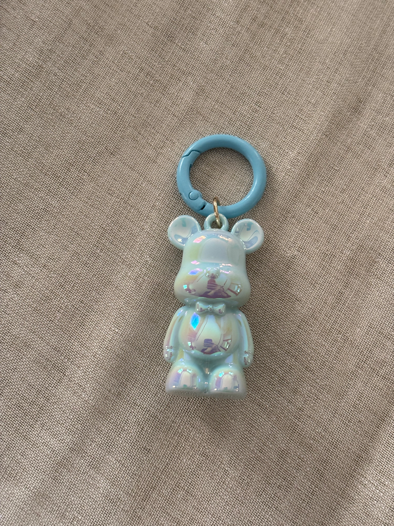Blue teddy bear charm