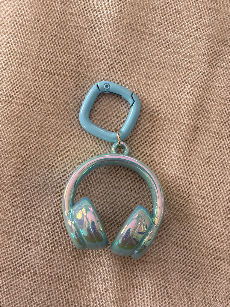 Blue headphone charm