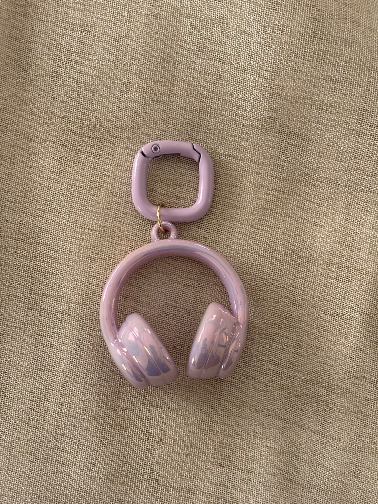 Purple headphone charm
