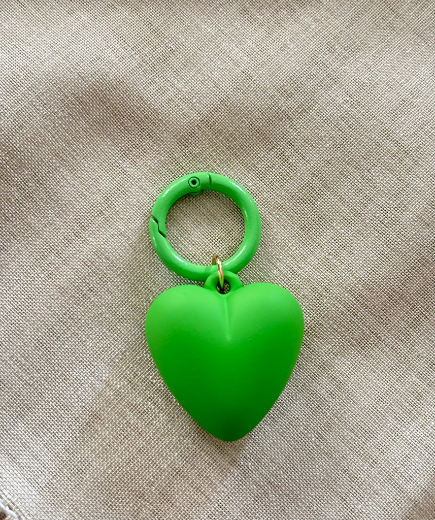Green heart charm