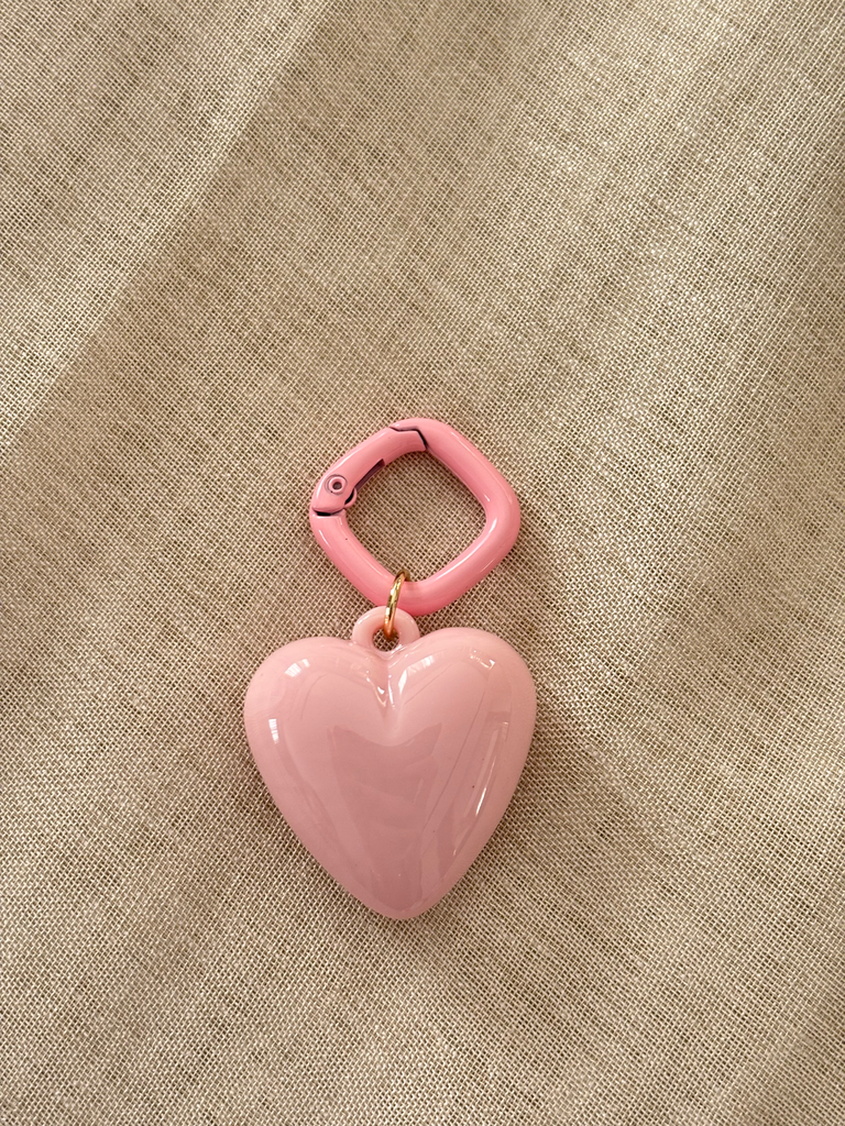 Pink heart charm