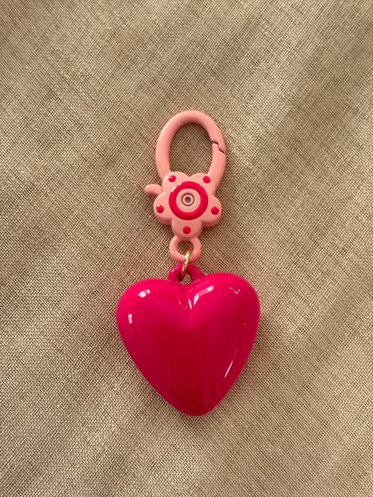 Pink heart charm