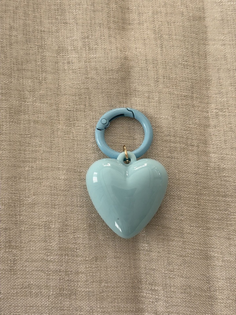 Baby blue heart charm