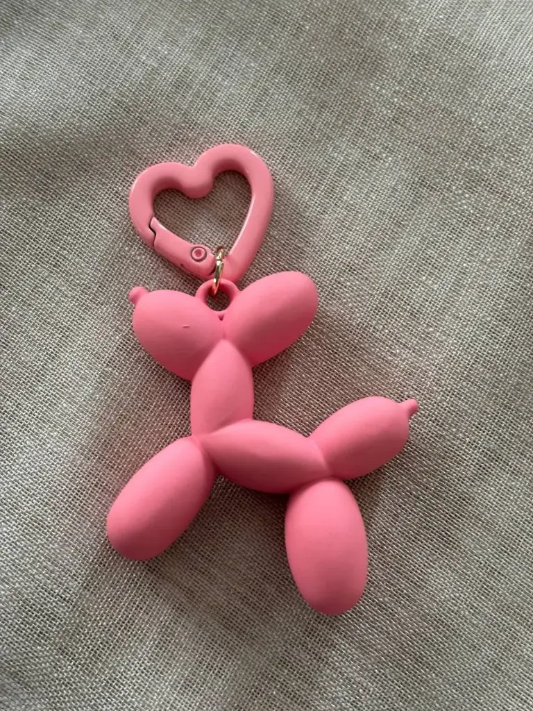 Velvet pink bubble dog cham