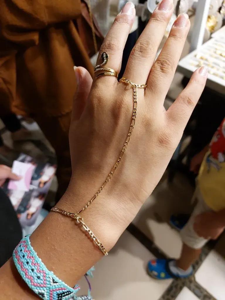 Gold plated hand chain