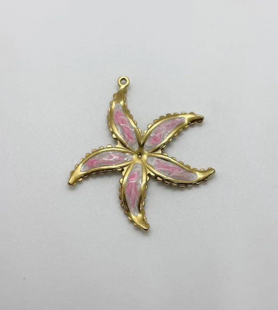 Pink Star fish-Stainless steel