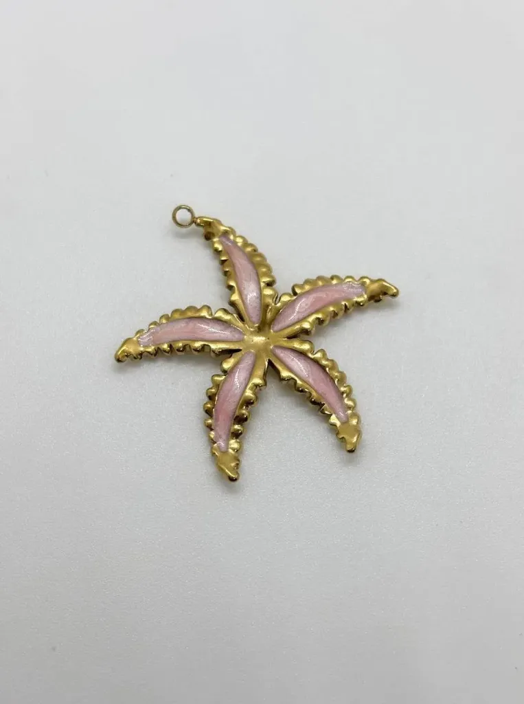 Pink Star fish-Stainless steel
