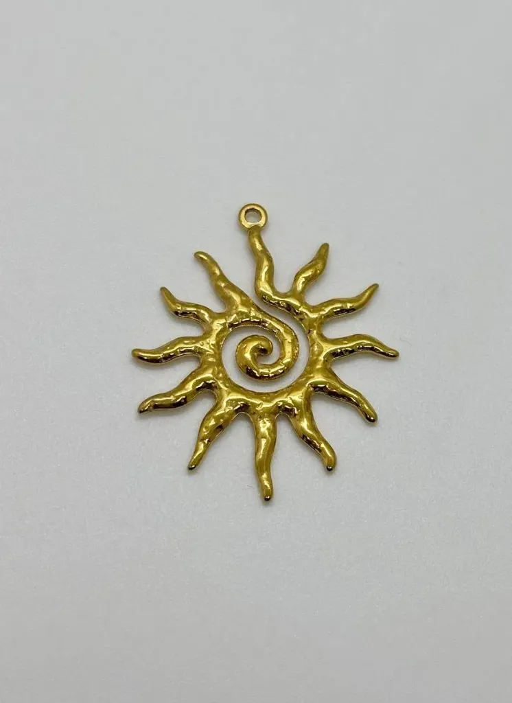 Sun charm-Stainless steel