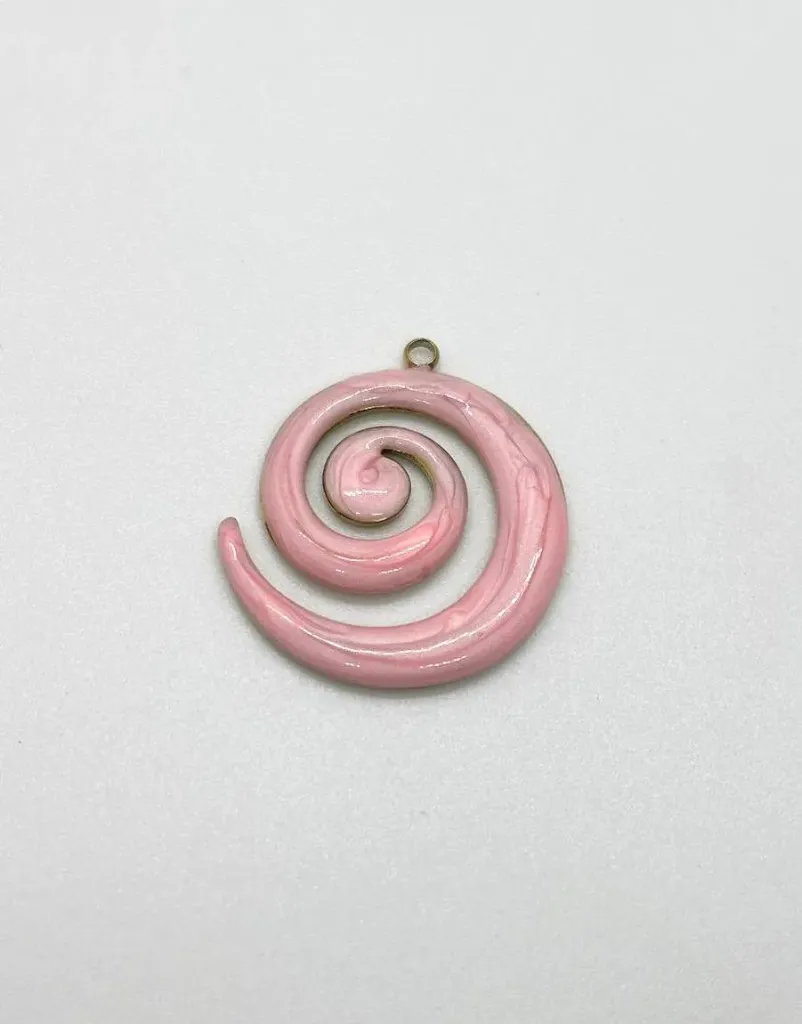 Pink Moana charm-Stainless steel