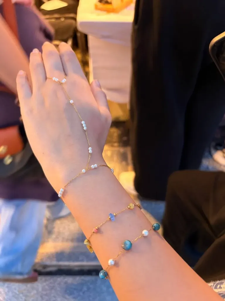 Pearl Hand chain-Stainless steel
