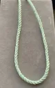 Mint green rope necklace