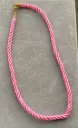 Pink rope necklace