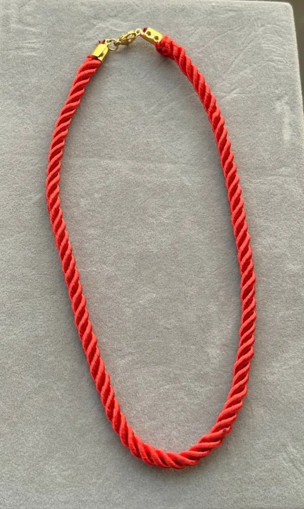 Red rope necklace