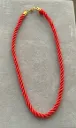Red rope necklace