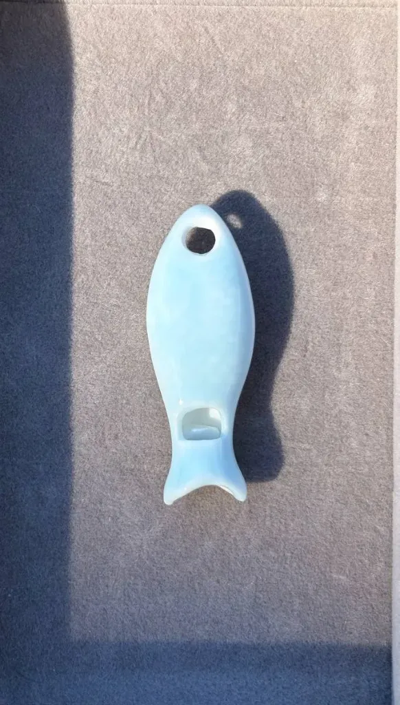 Blue fish charm