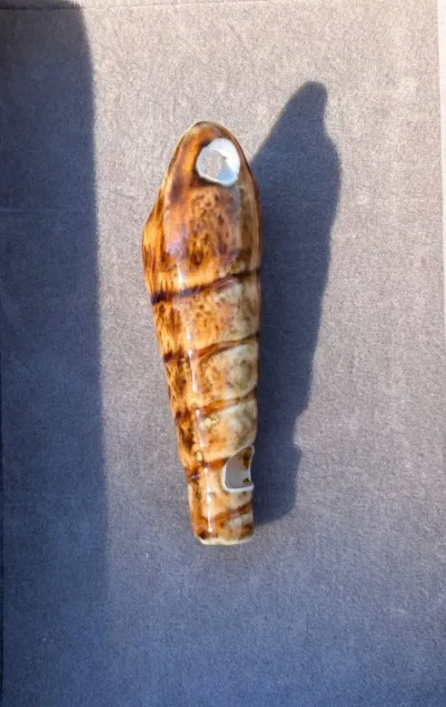 Brown horn shell charm