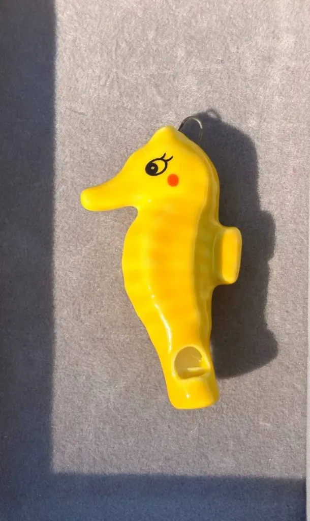 Yellow Seahorse charm