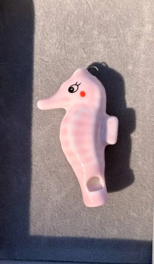 Pink Seahorse charm