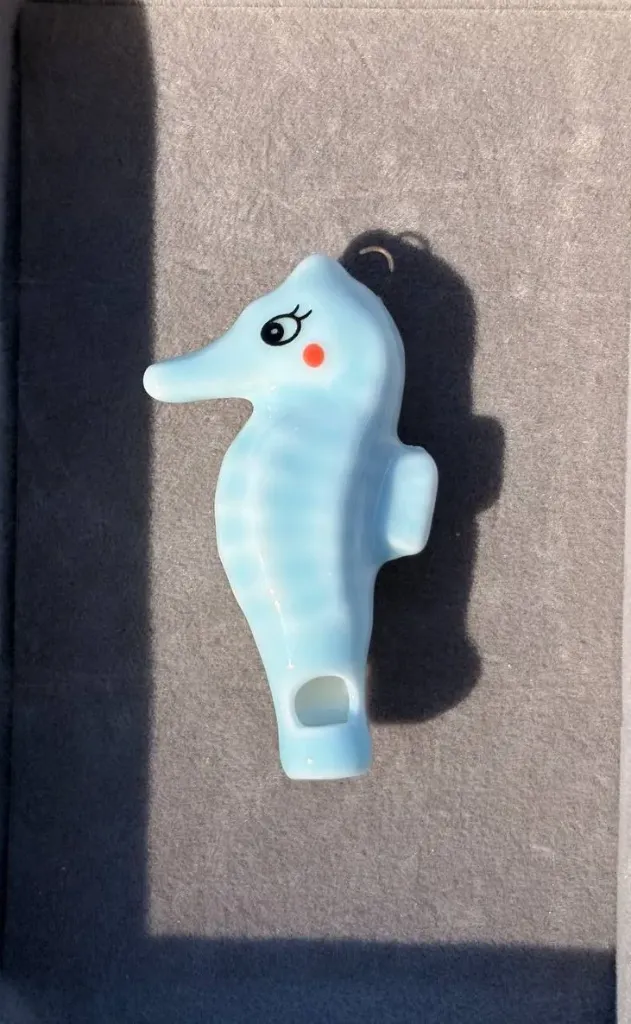 Blue Seahorse charm