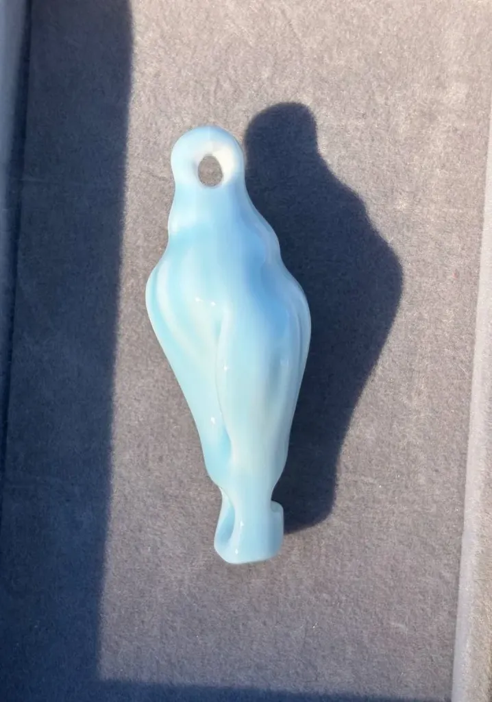 Baby blue seashell
