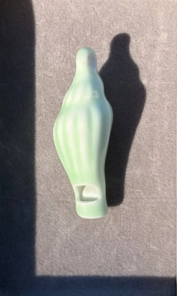 Mint green seashell charm