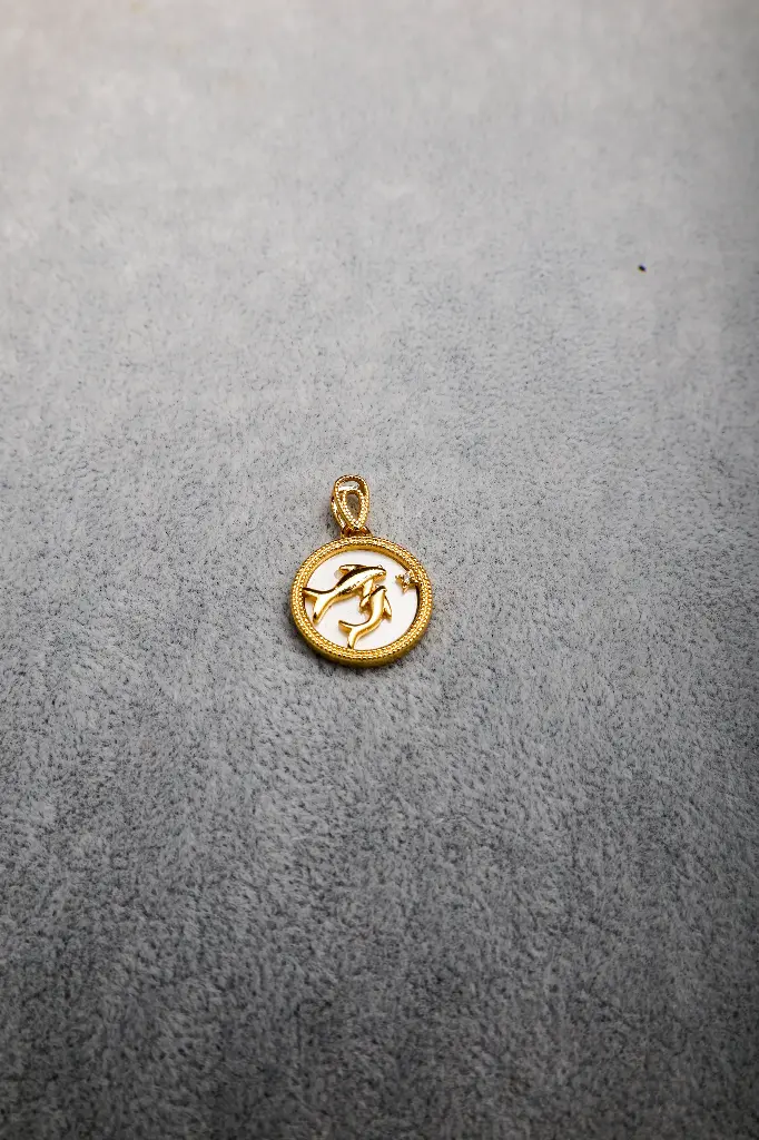 Loving Dolphins-Gold plated