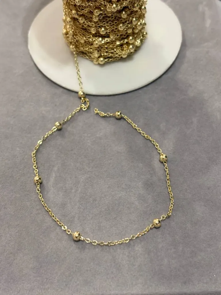Dot chain-Gold plated