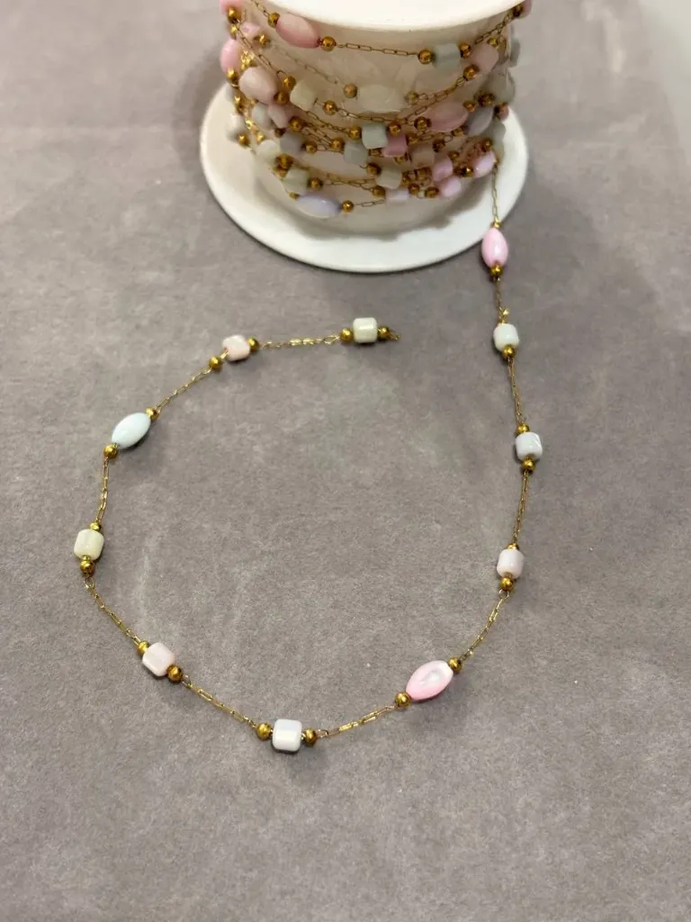 Unique coloured chain-Stainless steel (40cm necklace)