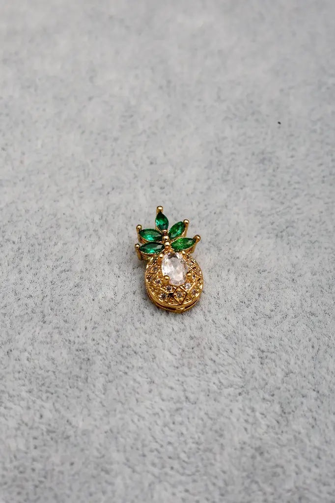 Pineapple charm-Gold plated