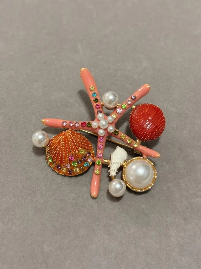 Pink summery Brooch